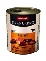 Gran Carno Original Adult Rind + Pute - Високо качествени консерва за кучета над 1 год. От Animonda Германия с говеждо и пуешко - 0.400 кг.