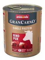 Gran Carno Single Protein Pure Beef - Високо качествена консерва за куче с един източник на протеин - Телешко месо - 0.8 кг.