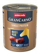 Gran Carno Single Protein Supreme Pure Horse - Високо качествена консерва за куче с един източник на протеин - Конско месо - 0.8 кг.