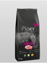 Piper Super Premium Junior Turkey - супер премиум храна за подрастващи кученца от всички породи, до 1 година със свежо пуешко месо - 12 кг.