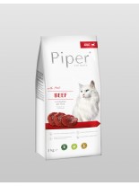 Piper Cat Beef - Висококачествена гранулирана храна за котки над 1 година с прясно говеждо месо - 3 кг.