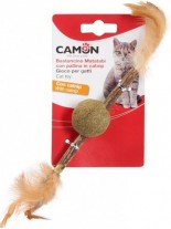 Camon MATABI CATNIP - Играчка за коте - топка с пера с китнап