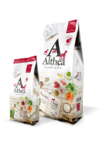 Althea Super premium Masseria monoproteico e ipoallergenico all agnello - пълноценна храна за кучета средни и големи породи над 1 година а с агнешко месо, домати, леща и др. - 14 кг.