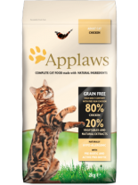 Applaws Chicken Adult Cat - пълноценна храна за израстнали котки над 12 месечна възраст с пилешко месо - 2 кг.