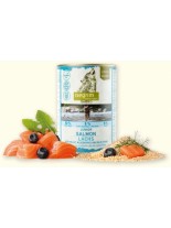 Isegrim Junior Salmon, Millet, Blueberries, Wild herbs - Високо качествена консерва за подрастващи кученца до 1 година със сьомга, боровинки и диви билки - 800 гр.