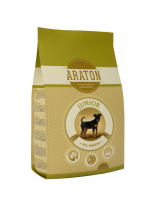 Araton Junior All Breeds Chicken - пълноценна балансирана суха храна за подрастващи кученца от всички породи до 1 година с пилешко месо - 15 кг.