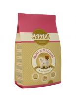 Araton Adult Mini & Medium Chicken - пълноценна балансирана суха храна за кучета от малките и средни породи над 1 година с пилешко месо - 15 кг.