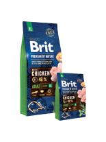 Brit Premium by Nature Adult XL - Complete Chicken Formula - суха, гранулирана храна за кучета от гигантските породи (45-90 кг) над месеца с пилешко месо - 3 кг.