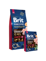 Brit Premium by Nature Senior L+XL - Complete Chicken Formula for Senior Dogs (+7 years) - суха, гранулирана храна за кучета от големи породи (25-45 кг) над 7 години с пилешко месо - 3 кг.