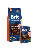 Brit Premium by Nature Sport - Complete Chicken Formula - суха, гранулирана храна за активни и ловни кучета от всички породи с пилешко месо - 15 кг.