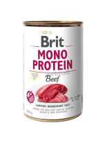 Brit Mono Protein Beef - високо качествена консерва за кучета над 1 година с говеждо месо - 0.400 кг.