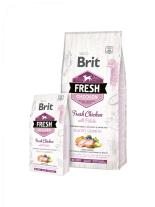 Brit Fresh Chicken with Potato Puppy Healthy Growth - Brit Fresh Chicken with Potato Puppy Healthy Growth - Суперпремиум холистична храна за млади кучета до 1 година с пилешко месо и картофи - 2.5 кг.