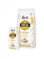 Brit Fresh Chicken with Potato Adult Great Life - Суперпремиум холистична храна за кучета над 1 година с пилешко месо, елда, ябълка и мащерка - 2.5 кг.