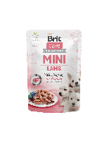 Brit Care Mini Puppy Lamb fillets in gravy - неустоим, високо качествен пауч за подрастващи кучета до 1 година, от малките породи с агнешко месо - 85 гр.