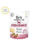 Brit Care Dog Functional Snack Endurance Lamb - неустоим, висококачествен пауч за кучета без зърнио и картофи с агнешко месо, тиква и банани - 150 гр.