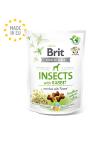 Brit Care Dog Crunchy Cracker Insects with Rabbit enriched with Fennel - Пълноценни и неустоими хрупкави лакомства за кучета над 1 година с насекоми и заешко месо - Обогатен с фенел - 200 гр.