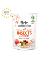 Brit Care Dog Crunchy Cracker Insects with Turkey and Apples - Пълноценни и неустоими хрупкави лакомства за кучета над 1 година с насекоми и пуешко месо - Обогатен с ябълки - 200 гр.