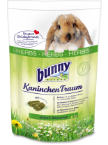 Bunny HERBS - Пълноценна храна за декоративни зайчета след навършване на 6 месеца с 42 различни растения от нетретирани ливади; с подбрани билки - 1.5 кг.