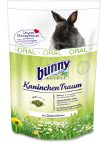 Bunny ORAL - Храна за декоративни зайчета с дентални проблеми, след 6-ия месец с 42 вида растения от нетретирани ливади - 1.5 кг.