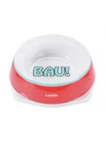 Camon Melamine bowl "Bau!" - Меламинова купа за домашни любимци с гумирано дъно против плъзгане  - 0.300 л.