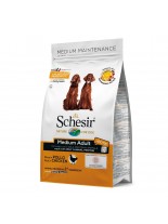 Schesir Medium Adult Maintenance with Chicken - пълноценна храна за кучета от средни и едри породи над 12 месеца с пилешко месо - 3 кг.