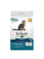 Schesir Hairball with Chicken - Суха храна за дългокосмести котки над 1 година с пилешко месо - 0.400 кг.