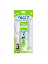 Croci Gills Kit Dental Care - Комплект паста и пръст четки за зъби за кучета - 100 гр.