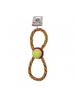 Croci Octopus Rope With Ball - Играчка за куче осморка от плетено въже с топка - 28 см.