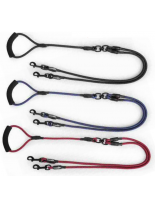 Camon Double Rope Dog Leash  - Повод за две кучета - Ø8 - черен, син или червен - 120 см.