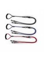 Camon Double Rope Dog Leash  - Повод за две кучета - Ø8 - черен, син или червен