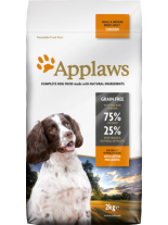 Applaws Adult Small Medium Breeds Chicken - пълноценна храна за подрастващи кучета над 12 месеца от малките и средни породи с пилешко месо - 2 кг.