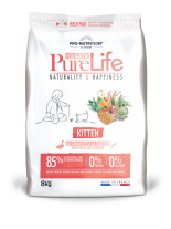 Flatazor Pure Life KITTEN Duck & Sardine - Пълноценна храна за подрастващи котки до 1 година с патешко и сардини - 8 кг.