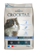 Flatazor Crocktail ADULT STERILIZED with chicken Пълноценна храна за кастрирани котки С ПИЛЕШКО - 2 кг.