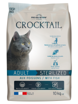 Flatazor Crocktail ADULT STERILIZED with Fish Пълноценна храна за кастрирани котки с риба - 10 кг.