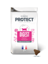 Flatazor Pro-Nutrition CAT Protect DIGEST - Пълноценна, хипоалергенна, протеинна храна за котки над 1 година със специфични хранителни потребности с патешко месо, сардина и бяла риба - 2 кг.