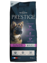 Flatazor PRESTIGE Junior Maxi - Flatazor Prestige Junior Maxi - пълноценна храна за кучета едри и гигантски породи от 2 до 18 месеца  с пилешко, патешко и свинско месо - 3 кг.