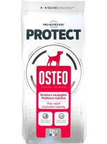 Flatazor Pro-Nutrition Protect Osteo - Пълноценна, протеинна (53%), диетична храна за кучета над 1 година с костни и ставни заболявания, както и за облекчение на болката и подобряване на подвижноста с пилешко, пуешко и патешко месо - 12 кг.