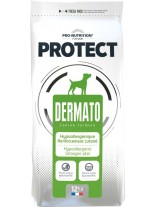 Flatazor Pro-Nutrition Protect Dermato - Пълноценна, високо протеинна (65%), диетична храна за кучета с дерматологични нарушения и кожни проблеми над 1 година с патешко месо - 12 кг.