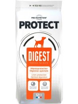 Flatazor Pro-Nutrition Protect Digest - Пълноценна, високо протеинна (73%), диетична храна за кучета с храносмилателни проблеми и за защита на черния дроб над 1 година с пилешко, пуешко и патешко месо - 12 кг.