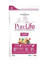 Flatazor Pro-Nutrition PureLife Puppy Grain free - Пълноценна, високо протеинна (85%), основна храна за подрастващи кучета  до 1 години, от всички породи, без зърнени съставки с патица, пиле, пуйка и свинско месо - 2 кг.