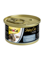 GimCat Shiny Cat - Консерви за котки - риба тон и скариди - 70 гр.