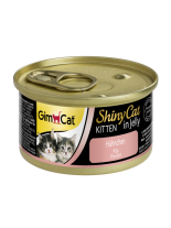 GimCat Shiny Cat Kitten - Консерви за подрастващи котки - пиле в желе - 70 гр.