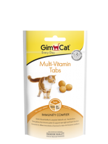 GimCat Multi-Vitamin Tabs - Мултивитаминни таблетки за котки с туарин - 40 гр.