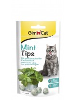 GimCat – Mint Tips - Лакомство за котки ментови дражета с котешка трева - 40 гр.