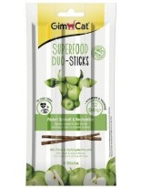 GimCat Superfood Duo-Sticks - Лакомства за котки - Саламена пръчица с говеждо месо и ябълки 3 бр. - 15 гр.