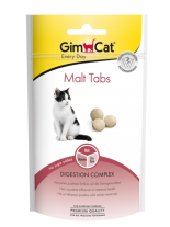 GimCat Malt Tabs - Малцови таблетки за котки с позитивно влияние върху здравето на червата - 40 гр.