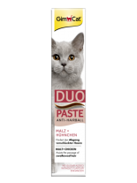 GimCat Anti-Hairball Duo Paste - Малцова паста подпомагаща изхвърлянето на погълнатите косми с пилешко - 50 гр.