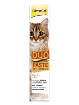 GimCat Anti-Hairball Duo Paste - Малцова паста подпомагаща изхвърлянето на погълнатите косми със сирене - 50 гр.