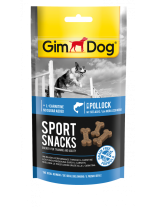 GimDog Sport Snacks – Неустоимо лакомства за кучета мини кокалчета с тихоокеанска треска - 60 гр.