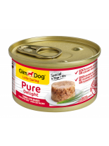 GimDog Little Darling PureDelight Beef Tuna - високо качествена и неустоима консерва с риба тон и говеждо месо за кучета от 1 до 10 кг. - 85 гр.